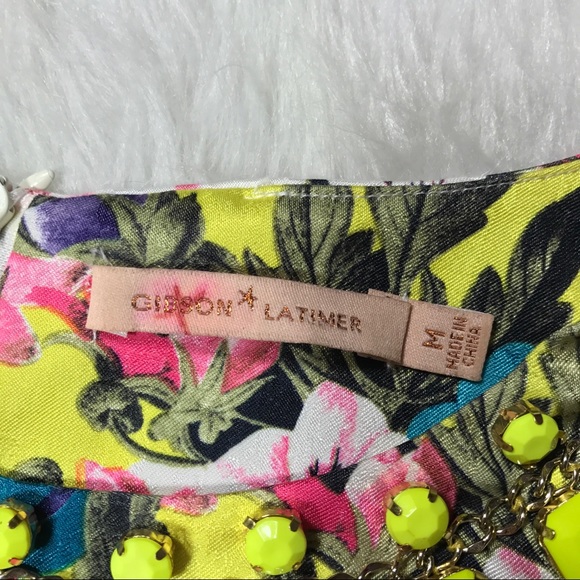 Gibson Latimer Floral Jewel Embellished Tunic - Picture 3 of 5